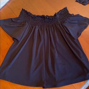 BP Off the Shoulder Black Blouse